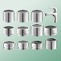 Faucet Aerator Replacement Female Thread Chrome Bathroom Sink Attachment Solid Brass Kitchen Sink Aerators Filter Sprayer
