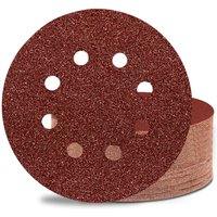 5 Inch Sanding Discs Hook and Loop 8 Hole Sandpaper Include 40, 60, 80, 120, 180, 240, 320 Grit for Random Orbital Sander