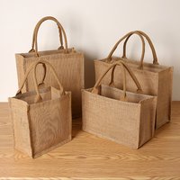 Jutetaschen, Jutehandtaschen, Jutetaschen, Jute-Tragetaschen, Geschenktüten aus Leinen