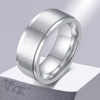 Vnox- Bague Spinner 6/8mm pour Homme, Accessoire Anti-Stress, Alliance Classique en Acier Inoxydable, Bijoux de Sport Rune Viking Décontractés