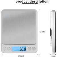 Protable multi specification digital kitchen scale precision scale for food and jewelry postal scale, LCD electronic measurement