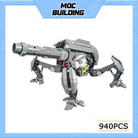 MOC Building Blocks Space Movie Series Cannon Battle Robot Model DIY Assemble Bricks Creative Toys Collection Display Gifts