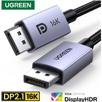UGREEN Displayport Cable 16K 8K Video Audio Cable for Xiaomi TV Box PC Laptop Monitor Video Game DP Cable Display Port