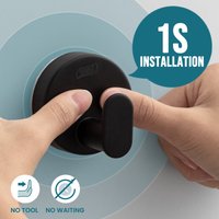 TAILI Vacuum Suction Cup Hooks 2pcs Punch Free Bath Sucker Hook Wall Hook Hanger Glass Kitchen Bathroom Hooks for Towel Handbag