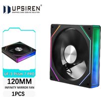 UPSIREN UF-3 Prism 7 PRO Computer Case Cooling Fan,Double-sided full lens,12CM ARGB motherboard synchronization,CD pattern axis
