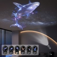 LED Night Light USB Projector Light 6pcs Projection Patterns Ocean Butterfly USB Plug for Bedroom Decoration Kids Birthday Gift
