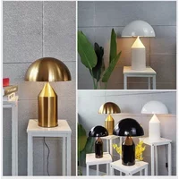 2025 kreative Pilz-LED-Tischlampe, moderner Luxus, Gold, nordische Kunst, Augenschutz, Raumdekoration, Bettkopf, hochwertige Dekoration, Steerab