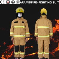 Fire Resistant Suit EN469 Professional Firefighting Clothing Set Fire Proximity Gear with Reflective Strips Waterproof Thermal