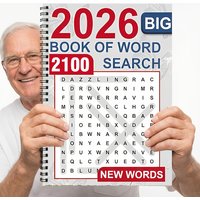 2026 Coming Soon: 24 Page Spiral Binding Adult Coloring Book - Word Puzzle Art Activity Book, Adult Stress Relief Art Diary