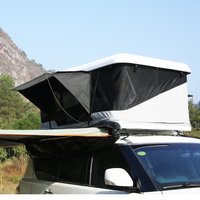 Outdoor Camping High Quality Four-Season Rooftop Roof Top Tent Hard Shell Canvas Waterproof Aluminum Frame Car Truck Roof Box