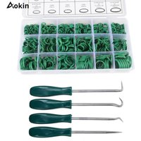 NEW 530Pcs Air Conditioning O Ring Kit with/without 4Pcs 135mm Oil Seal Screwdrivers Set Car Auto Vehicle Pick Hooks 18 Size