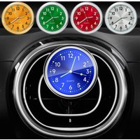 40mm Car Clock Luminous Auto Ornament Mini Automobiles Internal Stick-On Digital Watch Mechanics Quartz Clocks Accessories