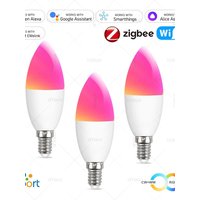 EWelink E14 Smart Bulb Wifi/Zigbee ,Dimmable Smart Led Lamp 2700-6500K RGB, Led Light Bulb Works With Alexa Amazon Google Home