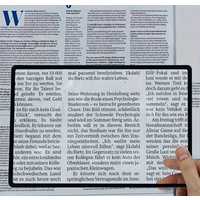 Flexible Full-Page Magnifying Sheet for Effortless Reading of Books, Menus and Small Prints