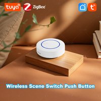 Tuya ZigBee Scene Switch Wireless Hand-Remote Push Button Controller Battery Powered Automation Smart Life App Control Device