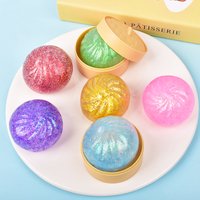 @2026!**Mini Glitter Dumpling Squishy with Box Dumplings Sensory Squeeze Toy for Stress Relief Random Color
