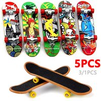 1/3/5pcs Mini Professional Finger Skateboards Funny Fingertip Fingerboard Anti Stress Sensory Toys For Boys Party Favors Gifts