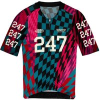AliExpress PASMAAP Summer 247 Short Sleeve Cycling Jersey Team Custom Logo Breathable Quick Dry Moisture Wicking Road Bike MTB Bicycle Shirt Outd