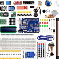 Kit de démarrage complet Kit d'apprentissage de programmation + 40 projets pour Arduino UNO R3 Starter Kit + tutoriel en ligne Kit électronique de bricolage
