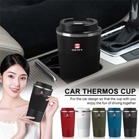 510ml Car Stainless Steel Coffee Cup Hot/Cold Drinks Travel Mug For SEAT Ibiza 6j Arosa Ateca Altea FR Arona Cupra Exeo Valve