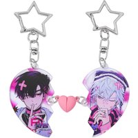 1 Pair of Anime Alien Stage ALIEN STAGE Acrylic IVAN and TILL Cute Cartoon Keychain Pendant