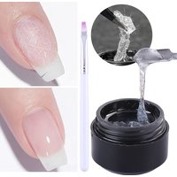 5g Fiber Repaired Gel Nail Polish With UV Brush Strengthen Fingernail Crack Broken Filling Gel Extension Function Manicure Tool
