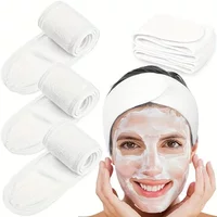Soft Stretchable Headband Terry Cloth Non-Slip Absorbent for Women Yoga Shower Makeup Facial Spa Skincare Beauty Accessories