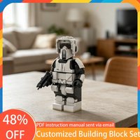 Customize Popular Game Character Series Scout Trooper Mega Figure MOC Customize Modular Building Block Boy Toy Christmas Gifts