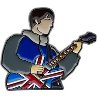 1pc Guitar Singer Noel Gallagher Enamel Pin Flag Guitar Badge Music Jewelry Fan Gift Collection