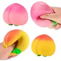 Peach Squishy Stress Ball Mustbuy Needoh Nice Cube Cheese Squishy Squishies Needoh Squishies Squishy Toys Fidget Sensory Toys fo
