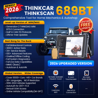 THINKCAR THINKSCAN 689BT IMMO Key Programming Automotive Diagnostic Tool CANFD DOIP Bi-directional ECU Coding Free Obd2 Scanner