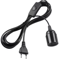 E27 Lamp Base 1.8m Power Cord Cable EU Plug with Switch Wire for Pendant LED Bulb Hanglamp Suspension Socket Holder