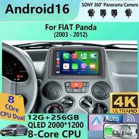 7-calowe radio samochodowe Android 16 do FIAT Panda 2003 2004 2005 2006 2007 -2012 Stereo Odtwarzacz Multimedialny Nawigacja Autoradio Carplay Auto
