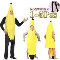 Child/Adult Banana Cosplay Halloween Christmas Costumes Performance Costume Fruit Banana Costume Performance Costume