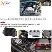 High Flow Top Mount Intercooler Upgraded Fit for 2002 2003 2004 2005 2006 Mini Cooper S R53 R52 Supercharger 1.6L Turbo