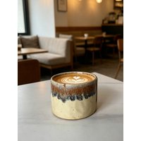Ceramic kiln-fired coffee mugs: coffee mugs for home use and gift-giving, latte art mugs