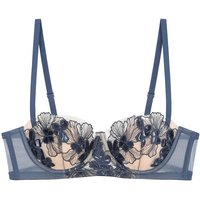 MOYISU French Embroidery Big Chest Small Soft Underwire Thin Cup Pure Desire Sexy Underwear Bra Set with Breast Anti-sag Bra