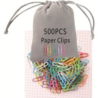 Paper clip stationery office bookmark metal color paper clip stainless steel folder color binder data storage