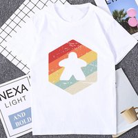 Kawaii Meeple Board Game Player Tshirt Casual Fashion Cotton Man T Shirt Harajuku Breathe Comfort Summer Style Y2K Women T-shirt