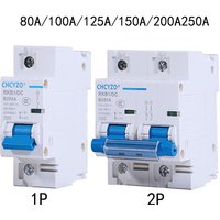 1P/2P DC circuit breaker 12/24/48/60/120V 80A 100A 125A 150A 200A 250A solar RV yacht battery short circuit protection switch