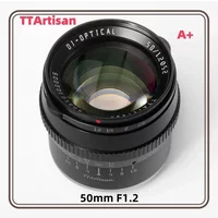 TTARTISAN 50mm F1.2 APS-C Manual Focus Lens for Sony E FUJIfilm X Canon M Nikon Z Panasonic Olympus M43 Mount Large Aperture
