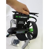 EDGE K4S motorboat and kayak engine. It is compatible with the B15, B20 types of batteries developed by EDGE