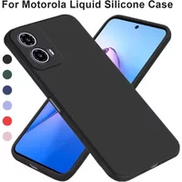 Portable Luxury Silicone Phone Case for Motorola Moto G84 G85 G54 G34 G32 G35 5GFull Camera Phone Bags Soft Liquid cover