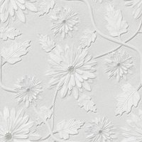 Floral Peel and Stick Wallpaper White Gray Removable Contact Paper Solid Color Self Adhesive Wallpaper for Bedroom Drawers