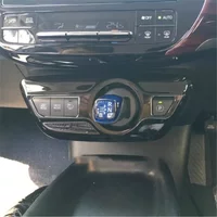WELKINRY For Toyota Prius 4th Gen XW50 2016–2022 Prius PHV Prime Car Console Stick Gear Shift Level Base Table Pause Switch Trim