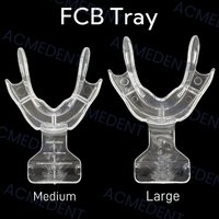 Dental Impression FCB Trays Plastic Frame Cut Back Impression Trays Edentulous Jaw Stress Free Autoclaved 134℃ Large+Middle