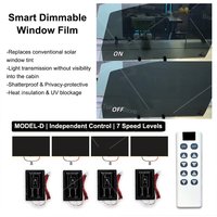 Automotive PDLC Smart Film for Car Windows | Switchable Privacy Glass Tint Independent control for four windows