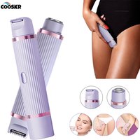 Electric Razors for Women Waterproof Bikini Trimmer Face Shaver for Underarms Legs Ladies Body Trimmer Hair Removal Pink Purple