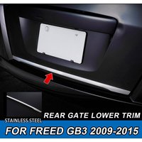 Car Rear Gate Trim Reartrunk Molding Garnish For Honda Freed GB3 2009-2015 Stainless Steel Car Styling Accessories For Freed gb3
