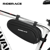 RIDERACE Waterproof Cycling Tube Bag For MTB Bike Triangle Bag Road Cycling Frame Front Bags Repair Tools Rainproof Bicycle Bag